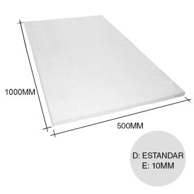 Placa aislante termico Isoplancha EPS densidad estandar 10kg/m³ 10mm x 500mm x 1000mm