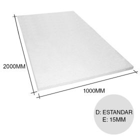 Placa aislante termico Isoplancha EPS densidad estandar 10kg/m³ 15mm x 1000mm x 2000mm   