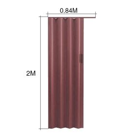 Puerta interior plegadiza ciega PVC algarrobo 10mm x 840mm x 2m