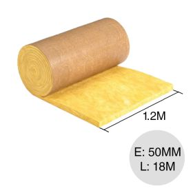 Aislante termico lana de vidrio Micro Aire Pkp papel kraft plastificado 50mm x 1.2m x 18m rollo x 21.60m²