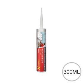 Sellador silicona fungicida interior exterior Protex Silicon blanco cartucho x 300ml