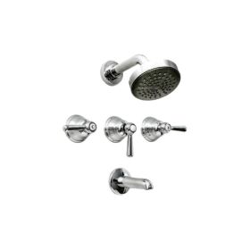 Griferia ducha metalica con transferencia Itati Lever cromado brillante