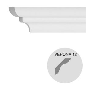 Moldura decorativa techo pared EPS Tecnomold Natural Verona 12 exterior 1000mm pack x 2u
