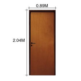 Puerta interior derecha 80 Clasica cedrillo marco chapa construccion en seco 100mm x 800mm x 2m