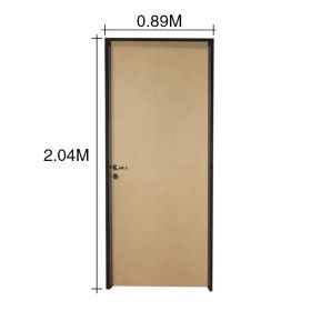 Puerta interior derecha 80 Clasica mdf marco chapa construccion en seco 100mm x 800mm x 2m