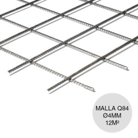Malla acero Q84 maxi ø4mm armadura distribucion separacion 150mm x 150mm medidas 2000mm x 6000mm x 12m²