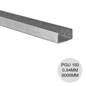 Perfil steel framing PGU 150 galvanizado 0.94mm x 150mm x 6000mm