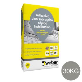 Weber piso sobre piso 12hs x 30kg