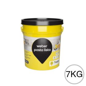 Pegamento adhesivo Weber Pasta Listo interior blanco balde x 7kg