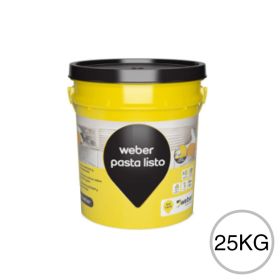 Pegamento adhesivo Weber Pasta Listo interior blanco balde x 25kg