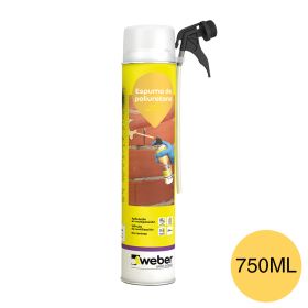 Espuma poliuretano expansiva Weber espuma PU aerosol x 750ml